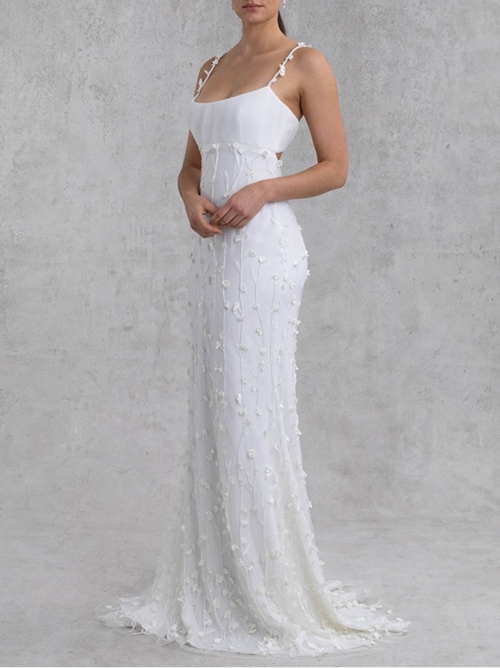 Alexandra Grecco Gwynevere Gown
Never worn; never altered.  Like new condition.